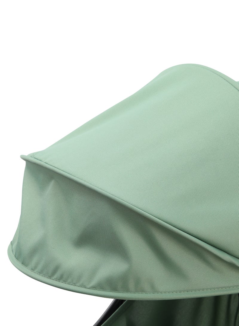 Hababy Y1T  Baby Stroller, Lightweight Cabin Travel Stroller with Trolley Handle, 3 Recline Positions, 5-Point Safety Harness & Storage Basket – Tiffany Green