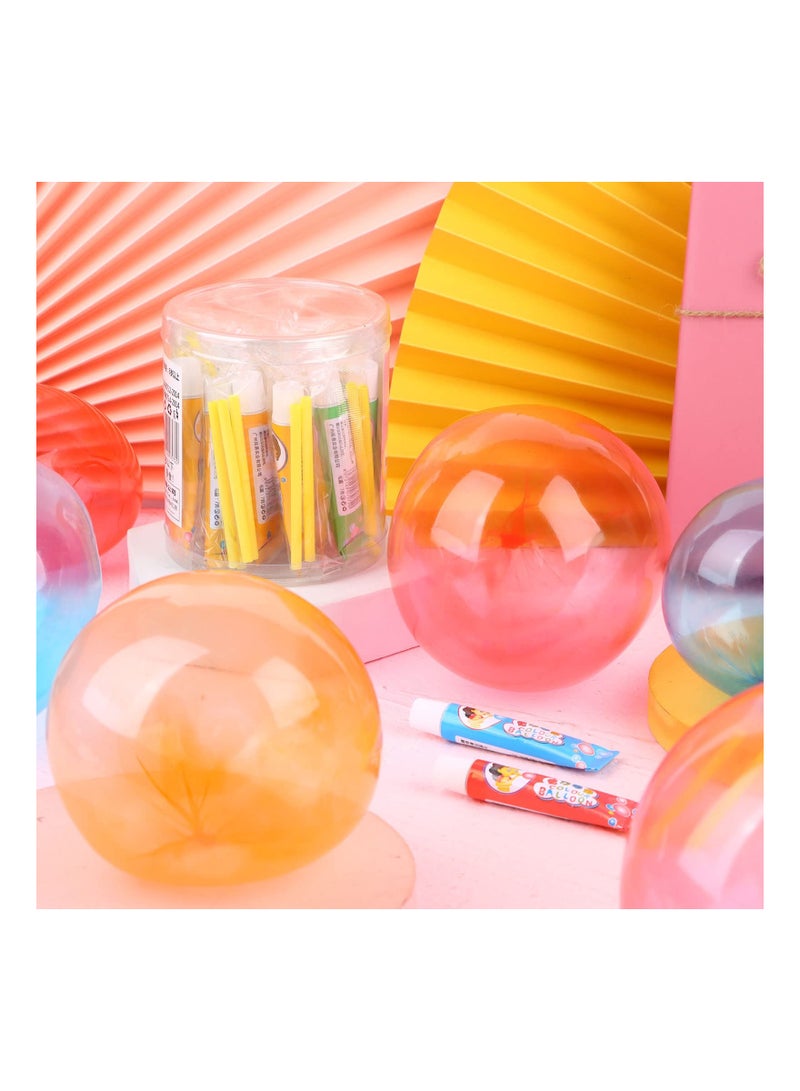 20PCS Blow Plastic Bubbles Toy Set, Large Bubble Balloons Bubble Blowing Products Collection Kid-Friendly Bubble Blowing Toys for Kids Outside Party Birthday Gift Toddler Outdoor Toys