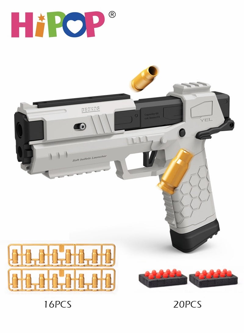 Kids Toy Gun Soft Bullet Gun,With Shell Ejection,EVA Safety Bullet Core,Pull Back Action,Pistol Toys For Kids