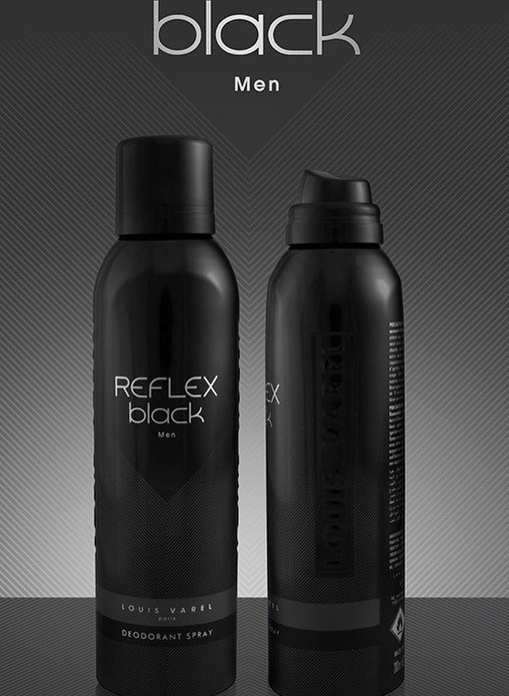 Louis Varel Reflex Black Deodorant For Men 200ml