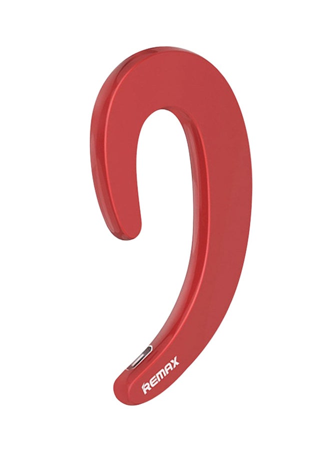 Ear Hook Bluetooth Wireless Over-Ear Headphone With Microphone Red