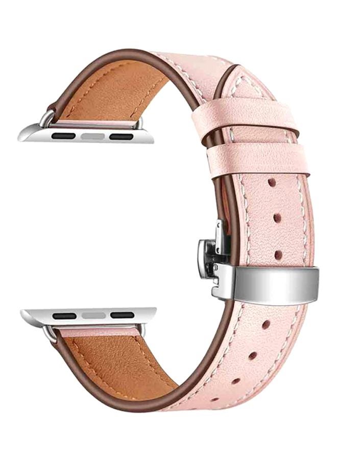 Replacement Butterfly Watch Band Strap For Apple 4 44mm Pink