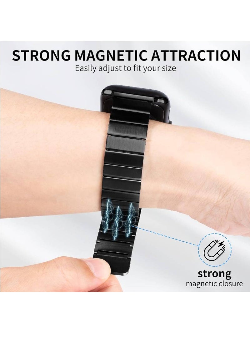 Stainless Steel Magnetic Replacement Band For Apple Watch Ultra / Watch Ultra 2 49mm Black