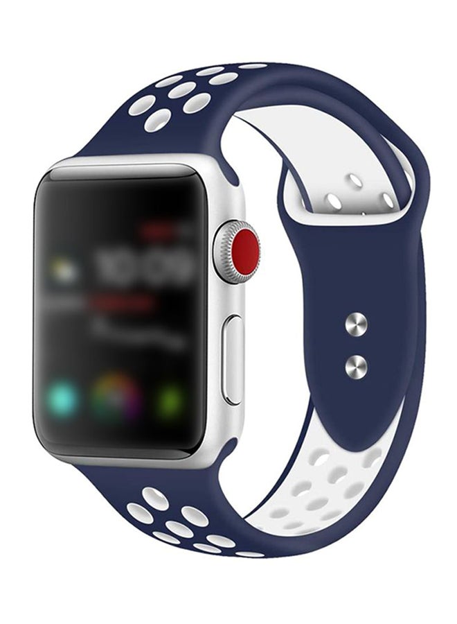 Replacement Band For Apple Watch Series 1/2/3/4 Blue/White