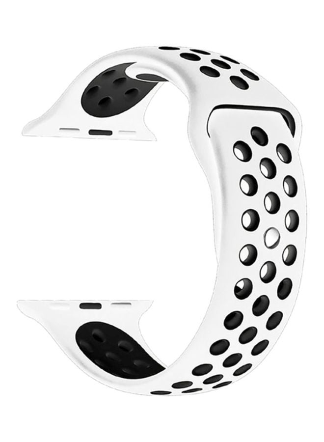 Replacement Band For Apple iWatch Series 1/2/3/4 White/Black