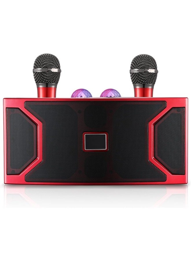 New YS-211 Bluetooth Speaker Home Theater Karaoke KTV High Power Subwoofer With Wireless Microphone LED Flash