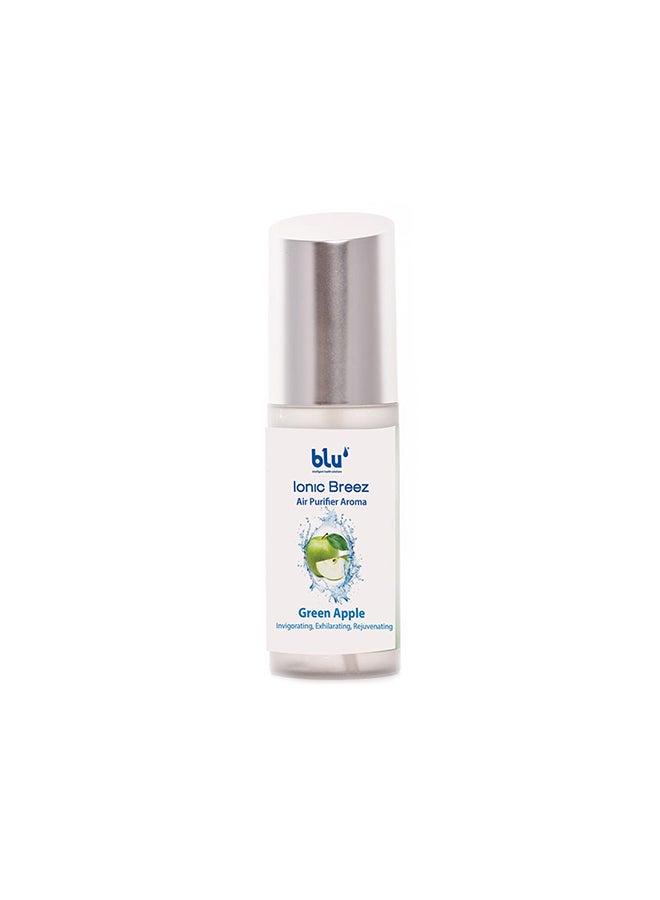 BLU Breez Pure And Natural Ionic Air Purifier Aroma Oil No Alchohol Anti-Allergenic Green Apple 100Ml