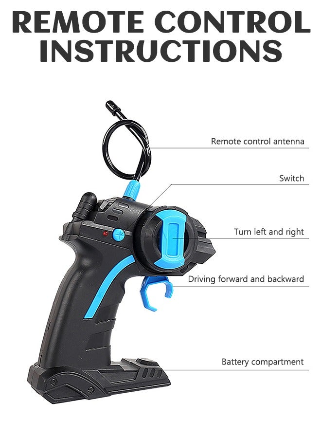 RC Racing Car, All Terrains Electric Toy Alloy Remote Control Car,  Cross-Country Climbing Rechargeable Children's Toy Car with Led Lights