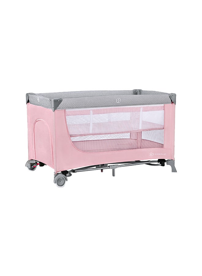 Leody Travel Cot - Pink