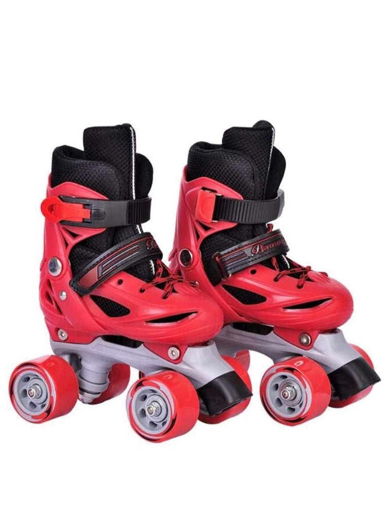 Kids Adjustable Skating Shoes with Double Row for Beginners