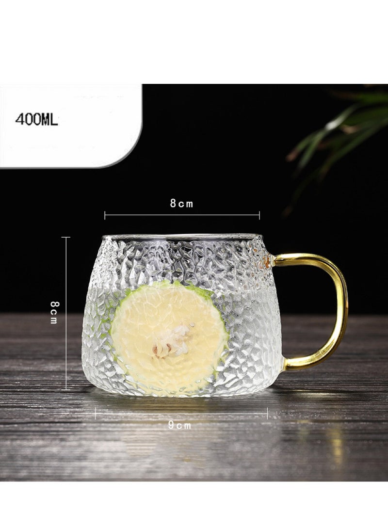Heat Resistant Glass Jug with 2 Glass Cups