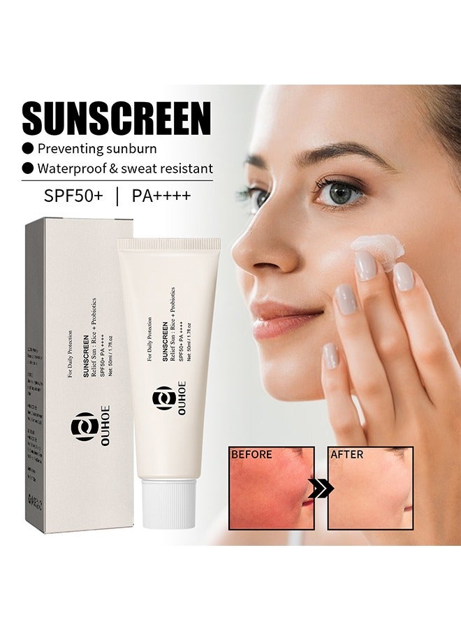 Relief Sun Rice Probiotics SPF 50, Sunscreen Rice Probiotics, Rice Probiotics Sunscreen SPF 50+