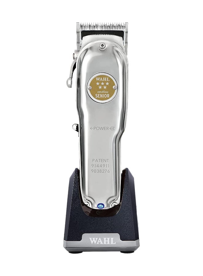 Senior Professional Cordless Clipper Metal Edition Silver