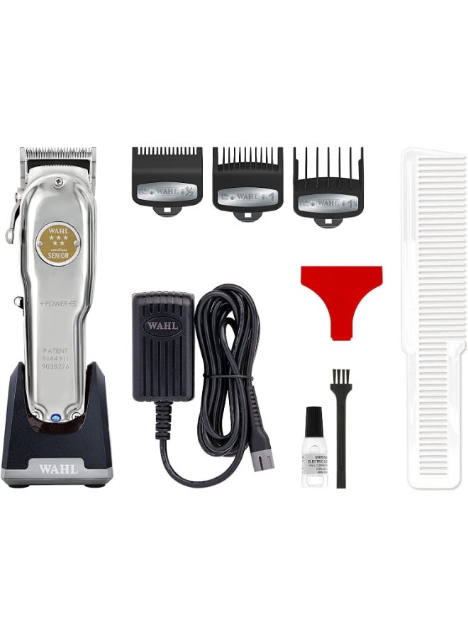 Senior Professional Cordless Clipper Metal Edition Silver