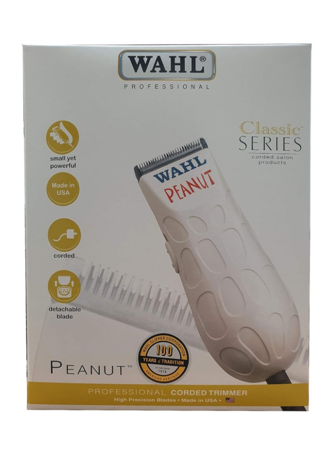 Classic Series Peanut Professional Corded Trimmer White