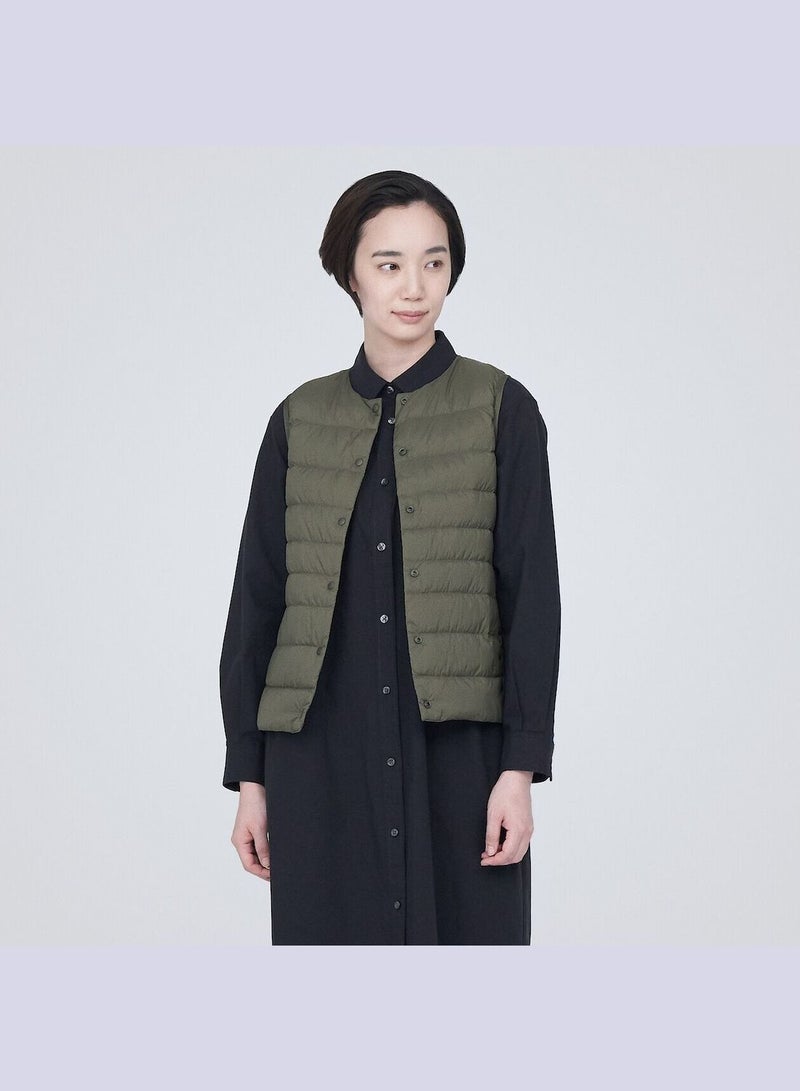 Lightweight Pocketable Collarless Down Vest