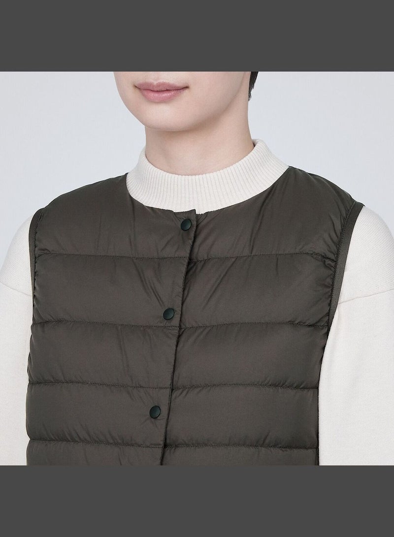 Lightweight Pocketable Collarless Down Vest