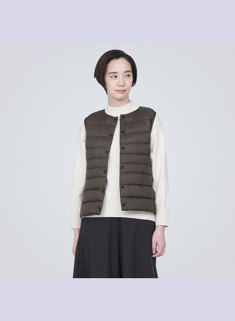 Lightweight Pocketable Collarless Down Vest