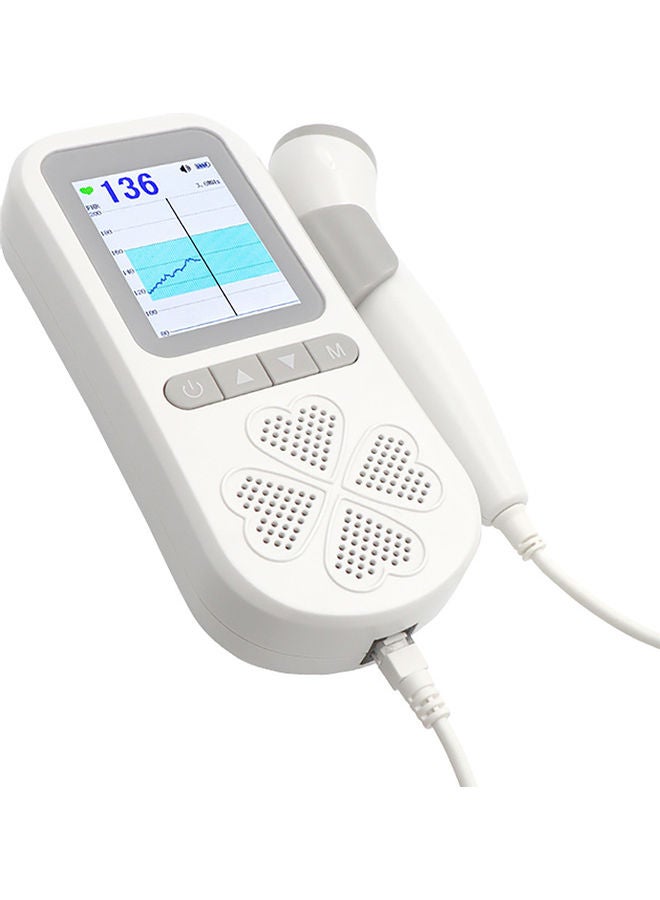 Household Fetal Doppler Baby Heart Detector - Grey
