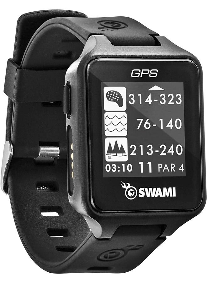 Golf Swami Golf GPS Watch Black