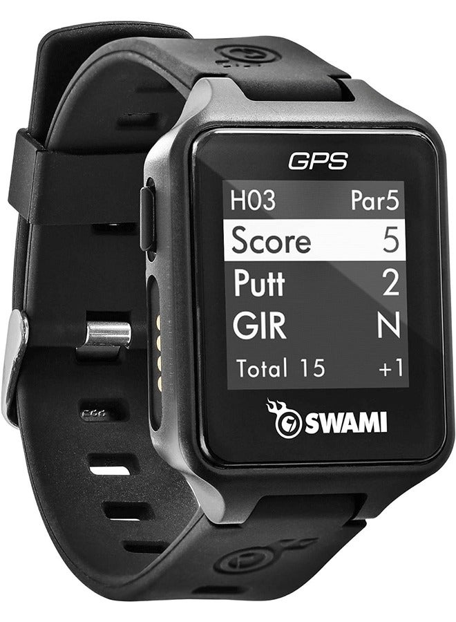 Golf Swami Golf GPS Watch Black