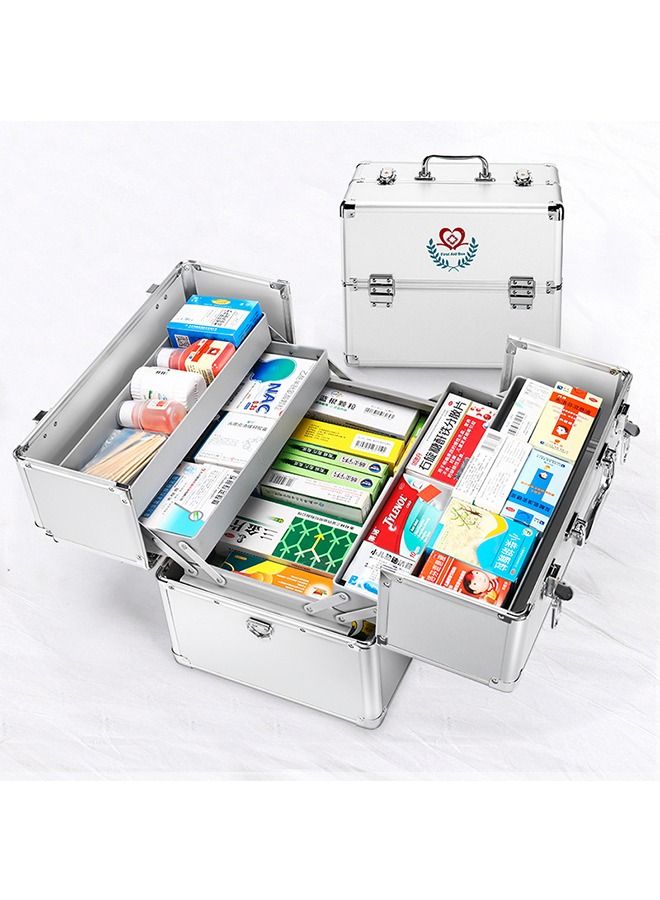 First Aid Kit Family Medicine Storage Box Portable Emergency Medical Organizer for Home Outdoor Hiking Camping Car Office Workplace