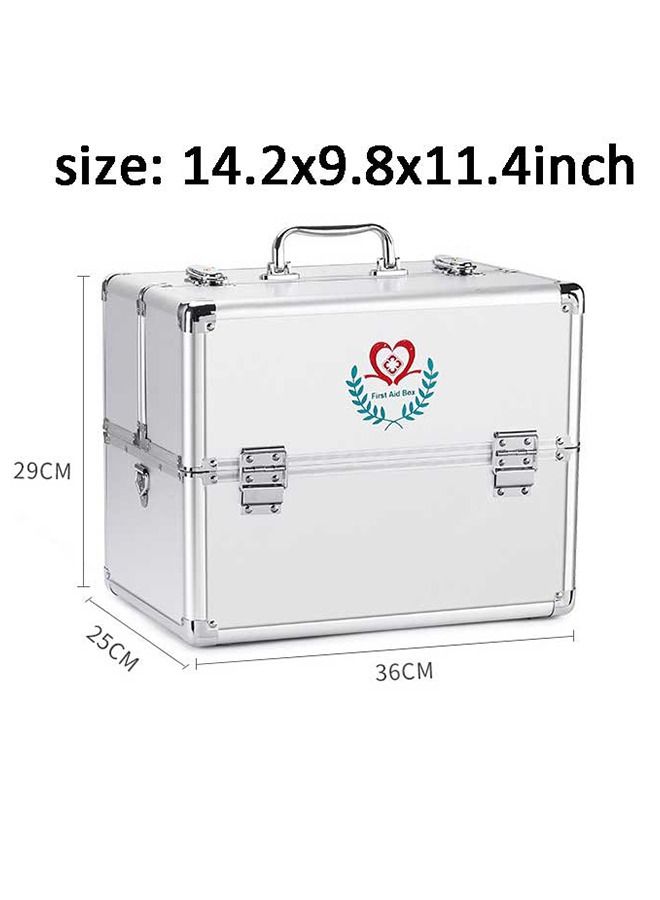 First Aid Kit Family Medicine Storage Box Portable Emergency Medical Organizer for Home Outdoor Hiking Camping Car Office Workplace