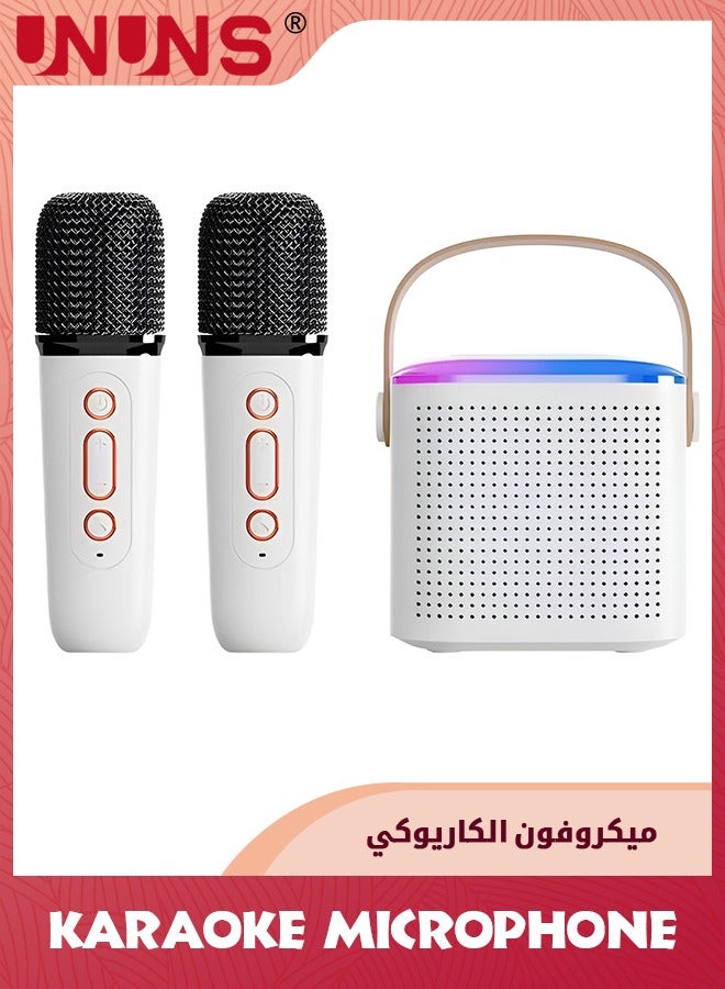Karaoke Machine With Wireless Microphone,Mini Wireless Karaoke Machine For Adults And Kids,With 2 Wireless Microphones PA Speaker System For Indoor Outdoor Party,Family Party Singing