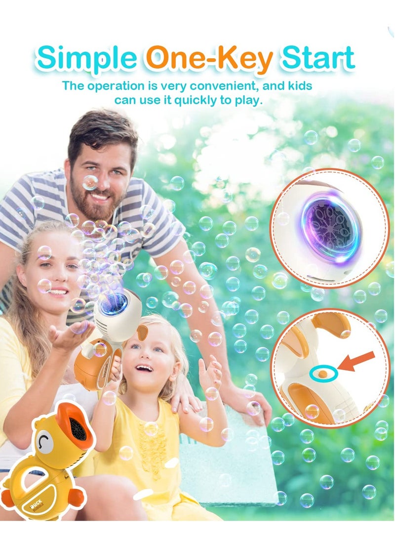 SYOSI Bubble Gun Blaster, Bubble Machine Gun Toys for Toddlers, Outdoor Bubble Gun with Music Lights for Kids, Adults Bubble Makers, Bubble Blaster Gun Bubble Blower Toy for Boys and Girls