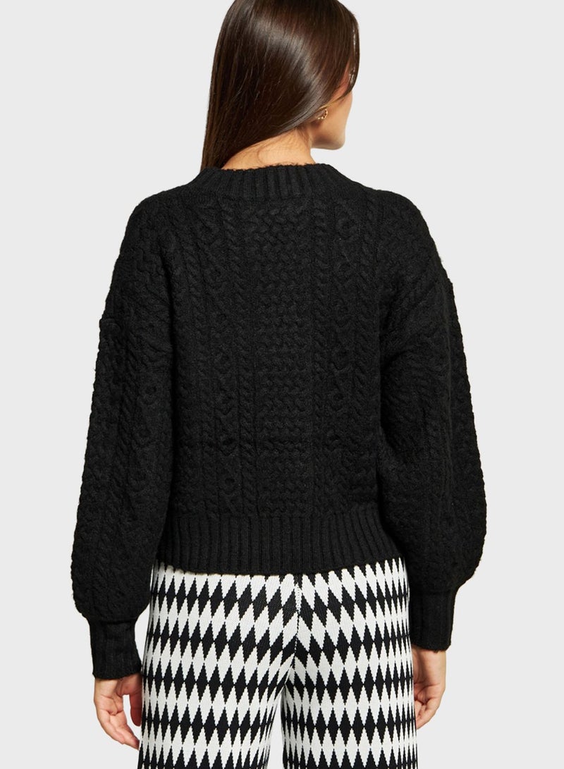 Cable Knitted Sweater