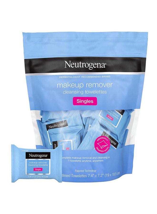 Pack Of 2 Singles Makeup Remover Cleansing Towelette 7.4x7.2inch