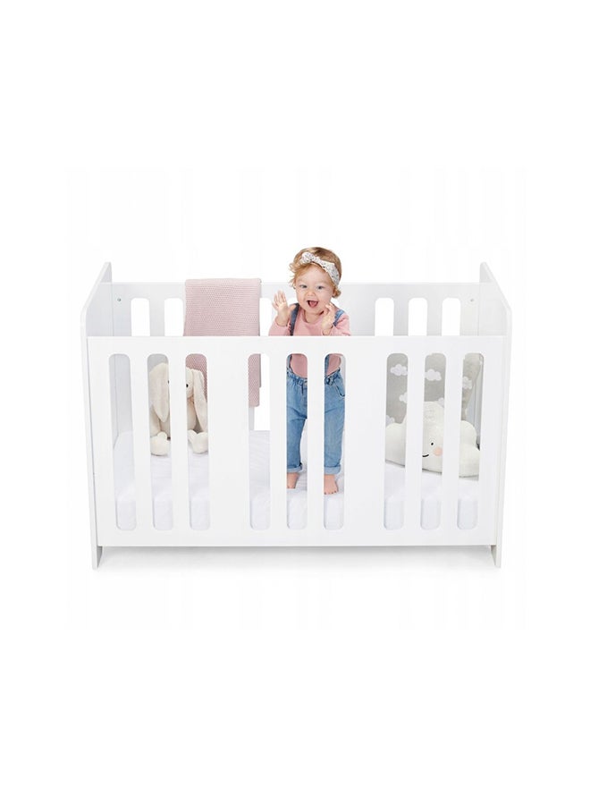 Stello Wooden Cot - White