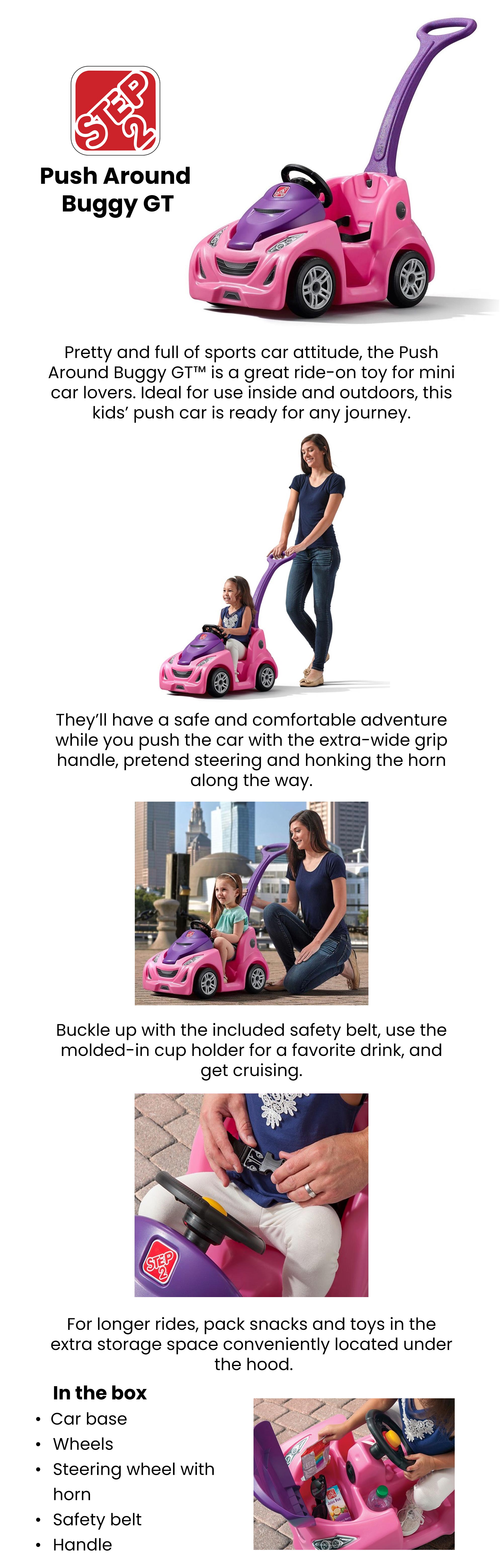 3-In-1 Ride-On Car With Handle