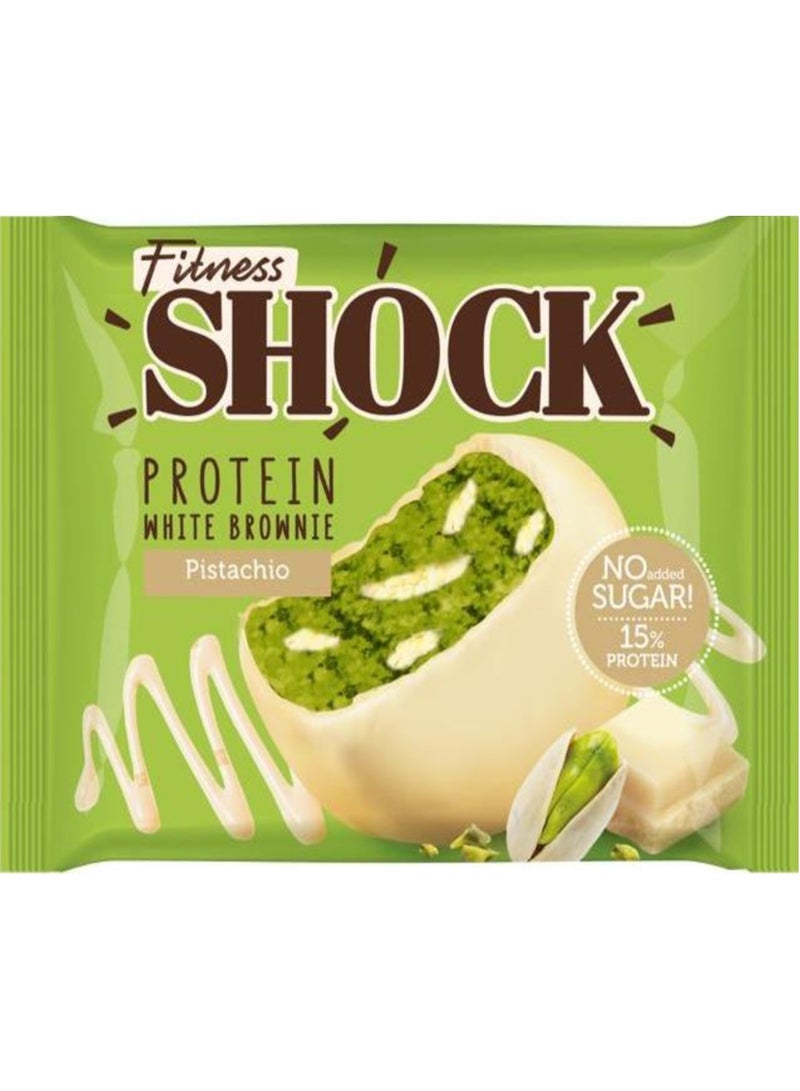 Fitness Shock Protein Brownie Pistachio Flavor 50g Pack of 10