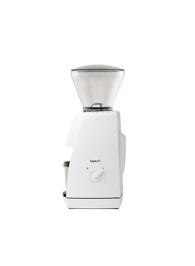 Baratza Encore ESP -Conical Burr Electric Coffee Grinder for Espresso, Filter, French Press and Cold Brew with dosing cup -White