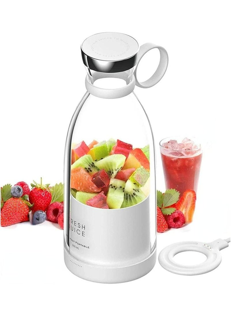 Portable Blender, Smoothie Juicer Cup, Personal Mini Blender for Smoothies, Shakes, USB Rechargeable Travel Handheld Fruit Juicer