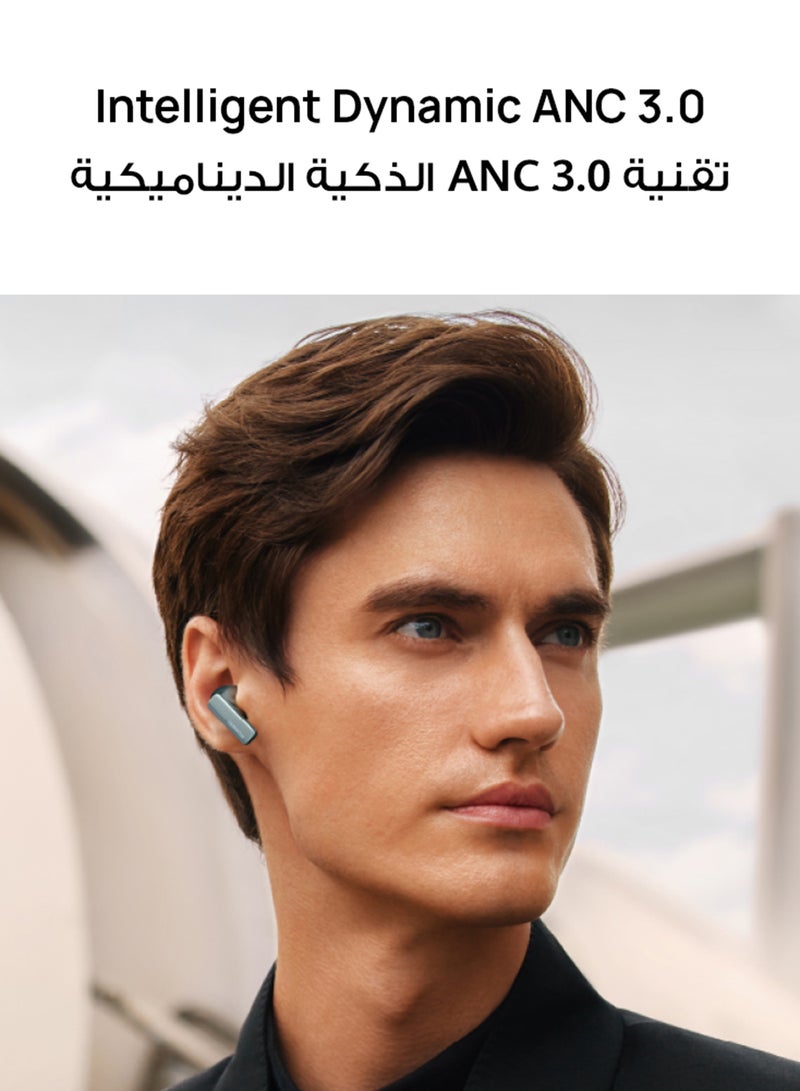 FreeBuds Pro 3 Wireless Bluetooth Earphones, Ultra-Hearing Dual Driver, Pure Voice 2.0, Intelligent ANC 3.0, Triple Adaptive EQ, Dual-Device Connection, iOS And Android Silver Frost
