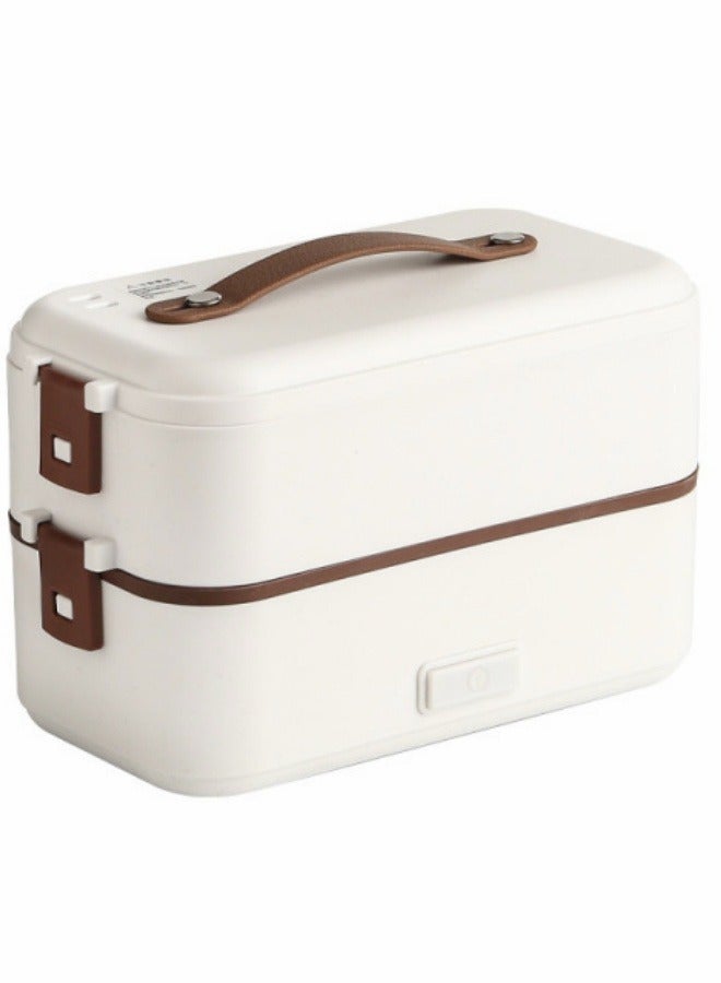 Mini Rice Cooker 2 Layers Heated Lunch Box