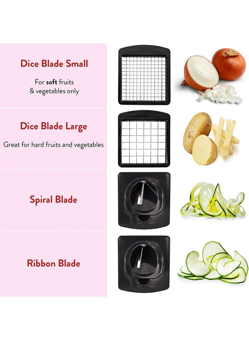 22 PCS Multifunctional Vegetable Chopper Cutter Veggie Chopper with Container Multifunctional Slicer And Dicer Tool