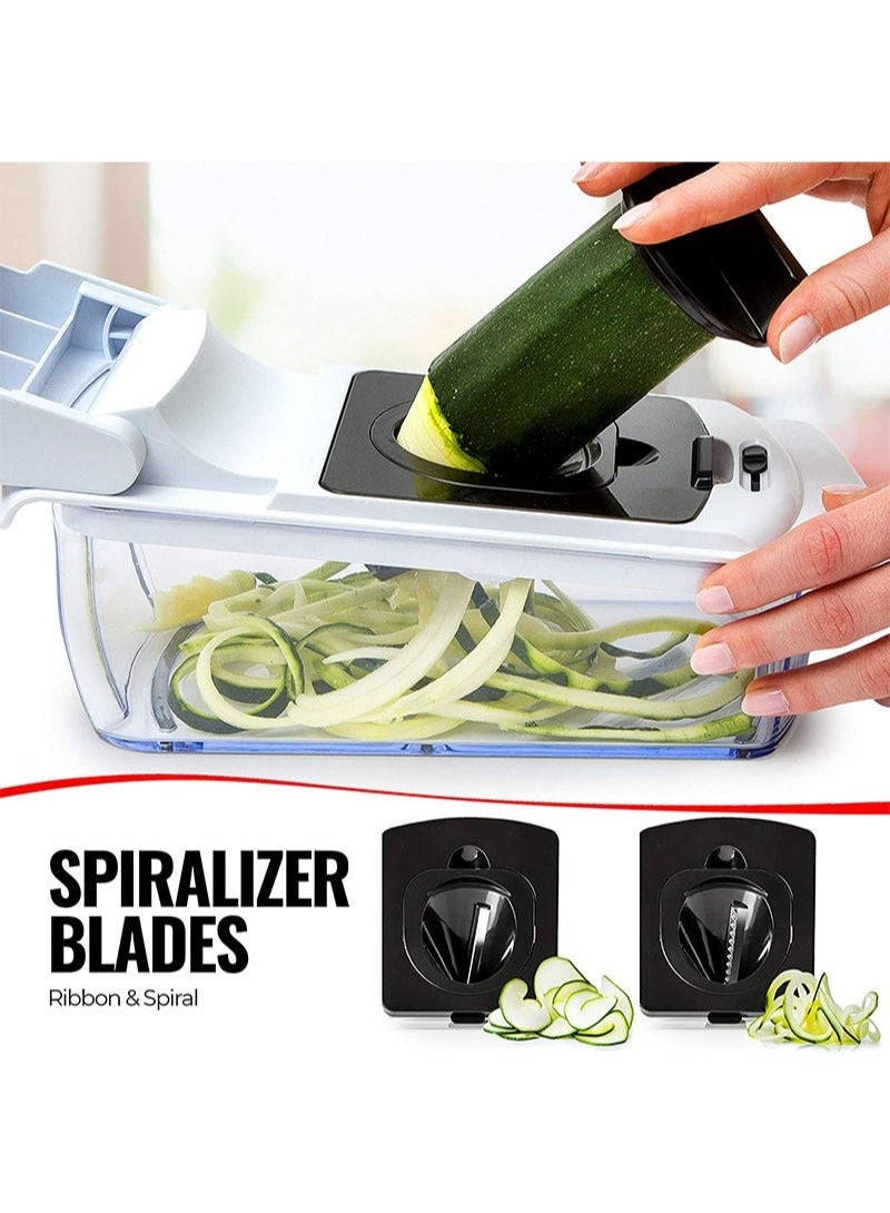 22 PCS Multifunctional Vegetable Chopper Cutter Veggie Chopper with Container Multifunctional Slicer And Dicer Tool