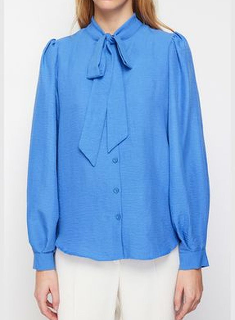 Blue Neckerchief Woven Shirt TWOSS21GO0098