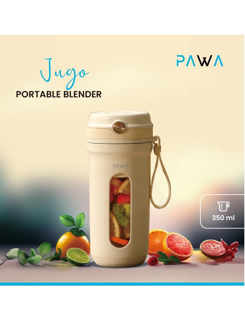 Jugo Portable Blender  350ml  Strong Speed   Long Battery Life with 10 Steel Blades