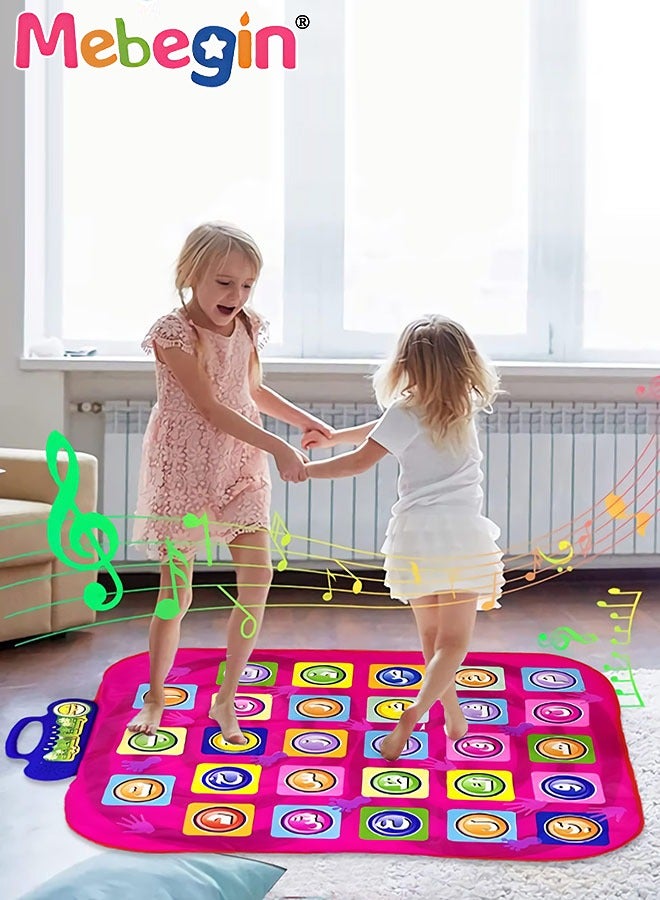 Dance Mat Toys, Dance Arvin dance mat Step Play Mat Dance Game Toy Gift for Kids Girls Boys, Dance Pad with Adjustable Built-in Music, Challenge rhythm,85*72.5cm