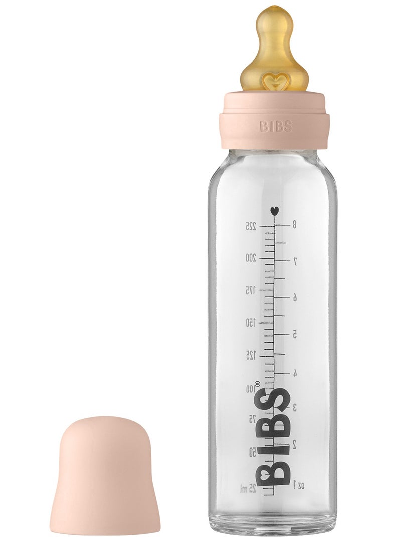 Baby Glass Feeding Bottle For 0M+, 225 Ml - Blush