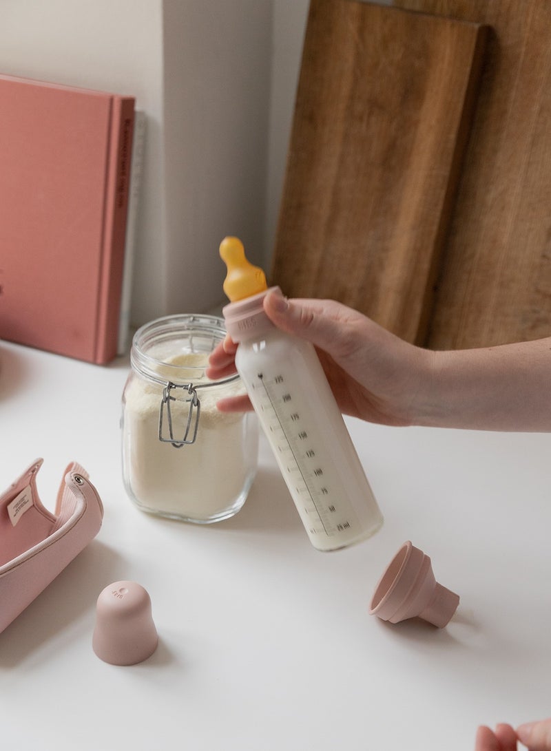 Baby Glass Feeding Bottle For 0M+, 225 ml - Sage
