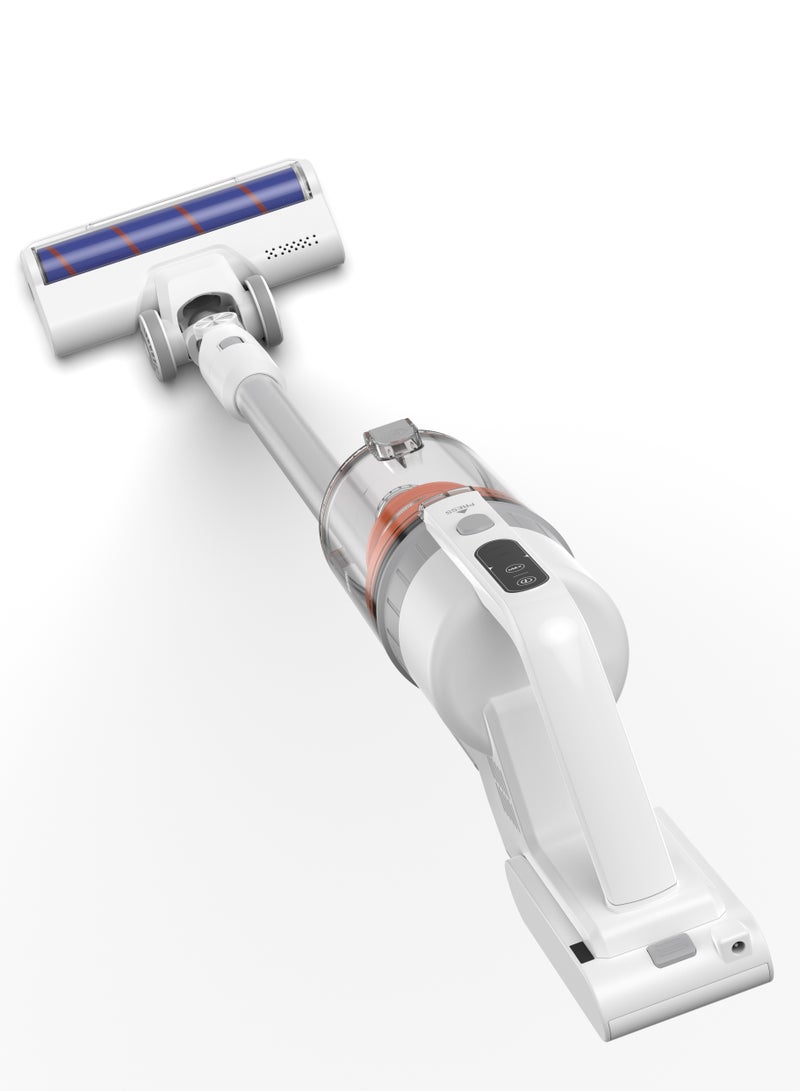 2 In 1 Rechargeable Stick Cordless Vacuum Cleaner With 1.20L Max Dust Capacity And 25.9V Lithium Battery, Standard 35Min, Max 12Min Speed, Wireless Operation With HEPA Filter 1.2 L 380 W NVC625 White