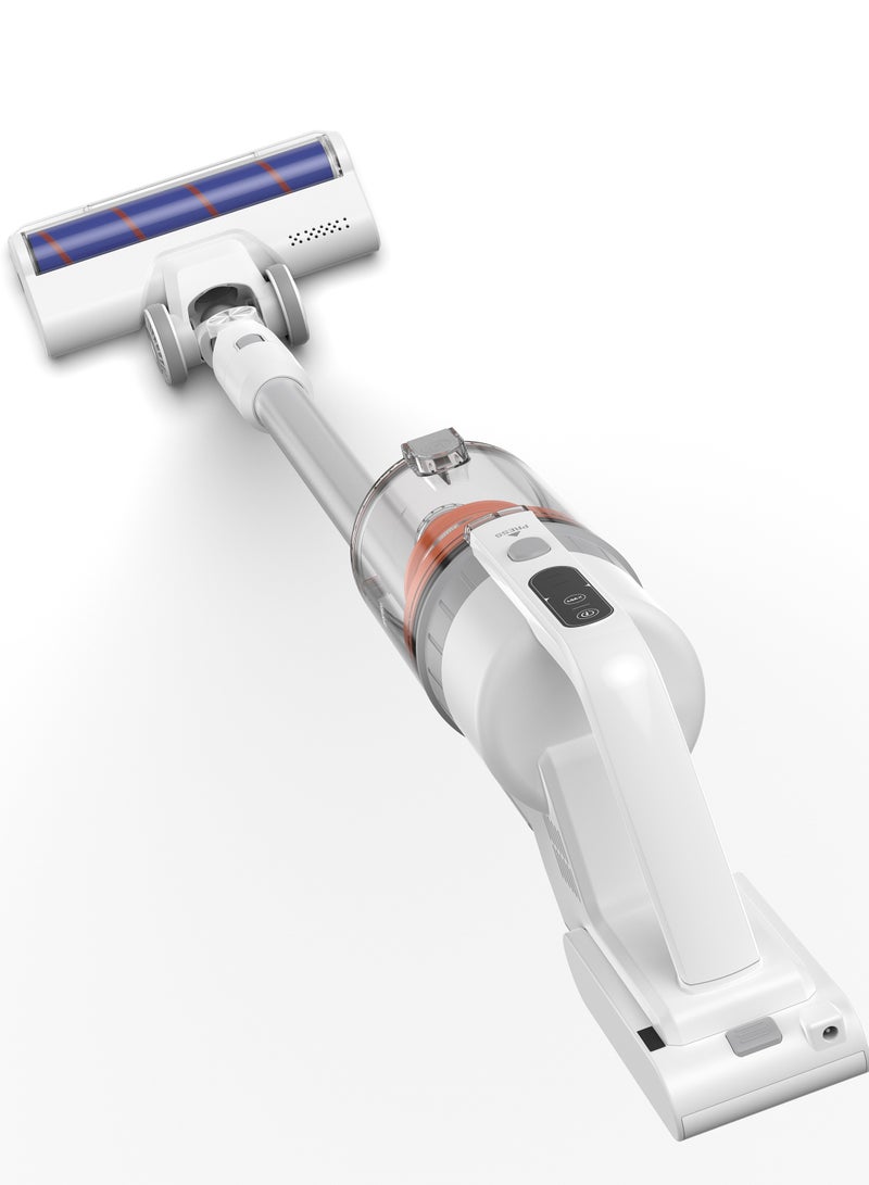 2 In 1 Rechargeable Stick Cordless Vacuum Cleaner With 1.20L Max Dust Capacity And 25.9V Lithium Battery, Standard 35Min, Max 12Min Speed, Wireless Operation With HEPA Filter 1.2 L 380 W NVC625 White