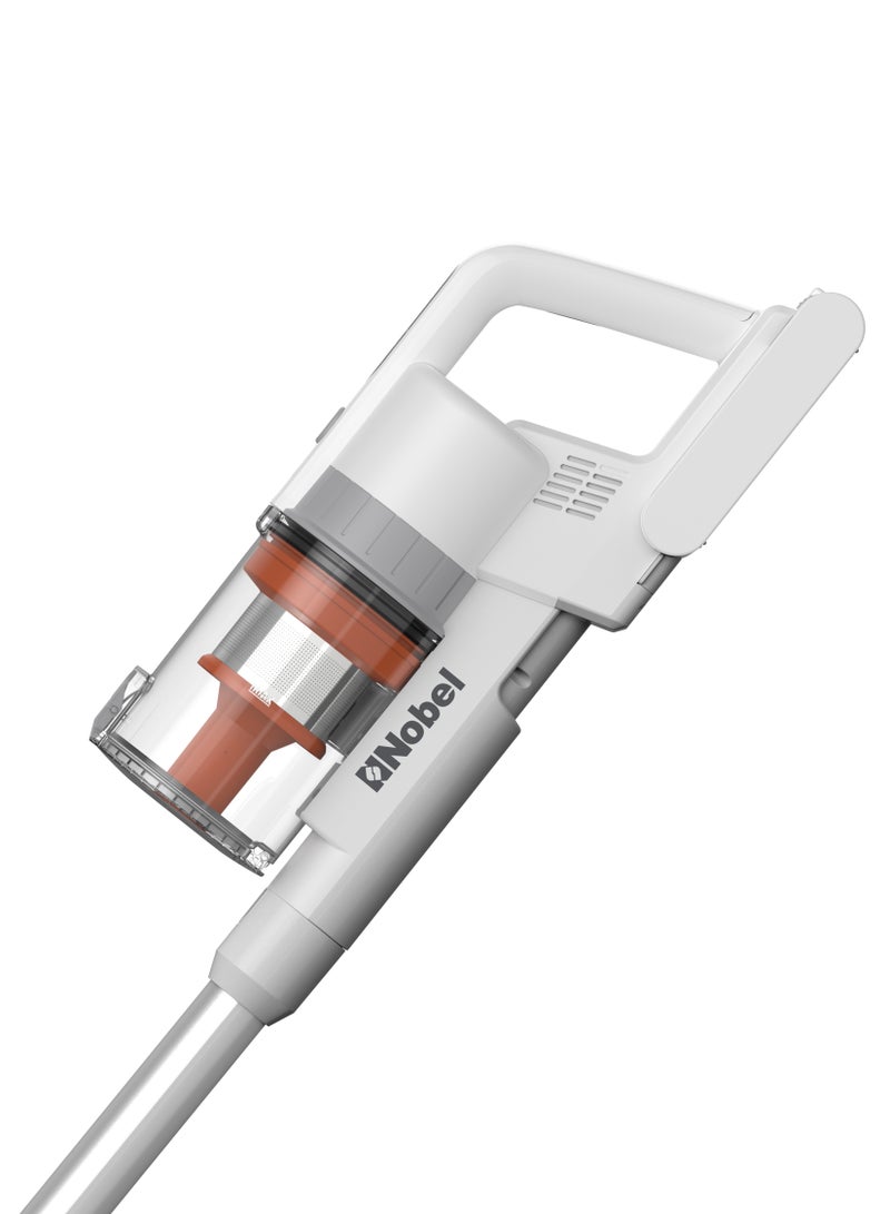 2 In 1 Rechargeable Stick Cordless Vacuum Cleaner With 1.20L Max Dust Capacity And 25.9V Lithium Battery, Standard 35Min, Max 12Min Speed, Wireless Operation With HEPA Filter 1.2 L 380 W NVC625 White