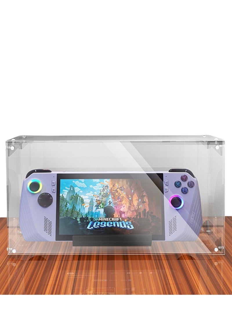Gamepad Case Acrylic Anti-dust Protective Case for ASUS Rog Ally Handheld Game Console Transparent Box Display Case Shell, Clear