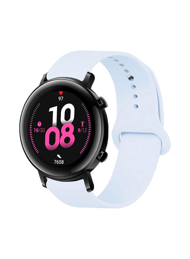 Solid Silicon Replacement Band For Huawei Watch GT 2 Sky Blue